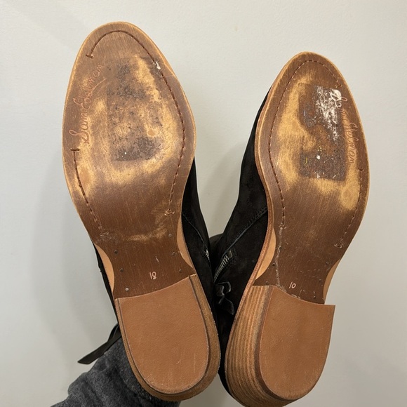 Sam Edelman Packer Black Suede Boots Booties Size 10 - Picture 11 of 14